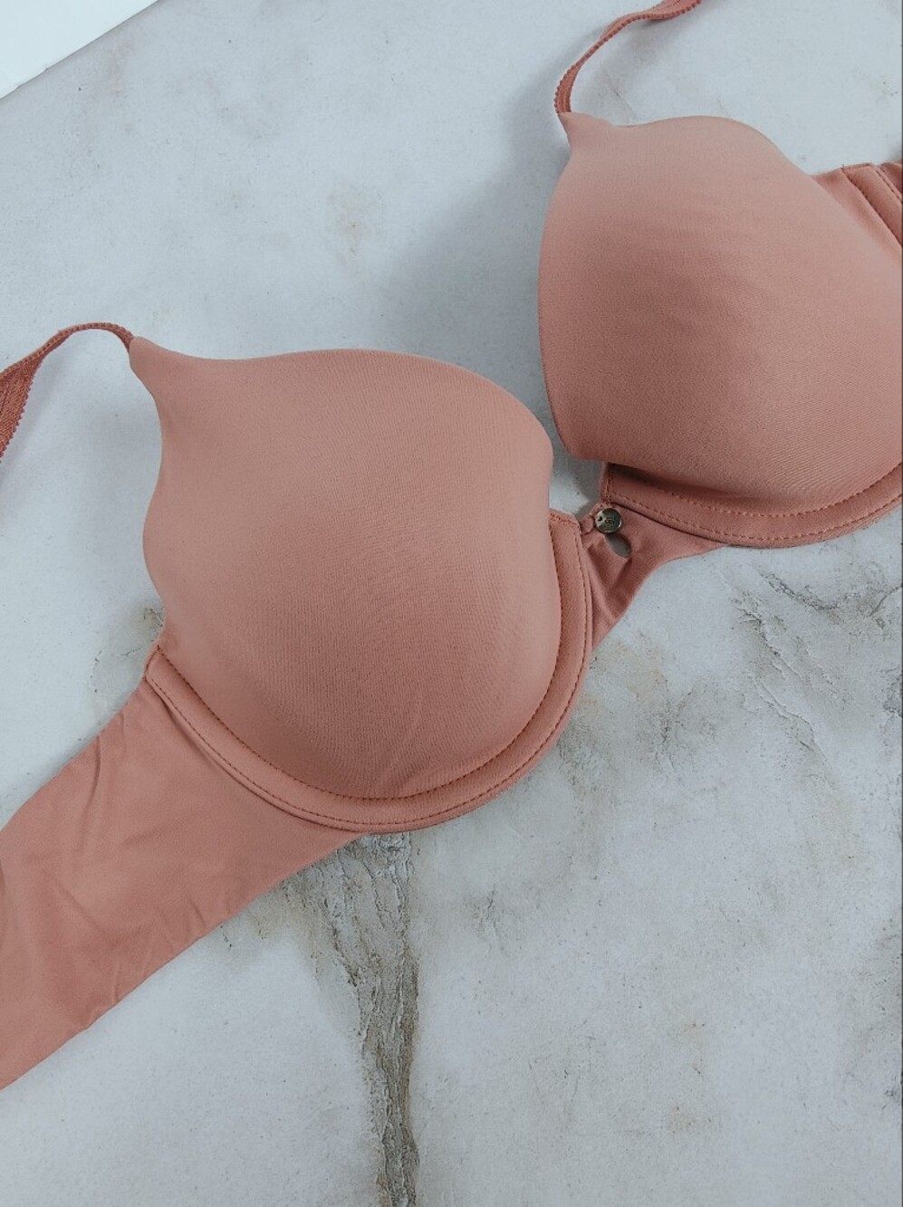 Auden Cosmic Rust Coral Lightly Lined Underwire Bra, Sz 34A